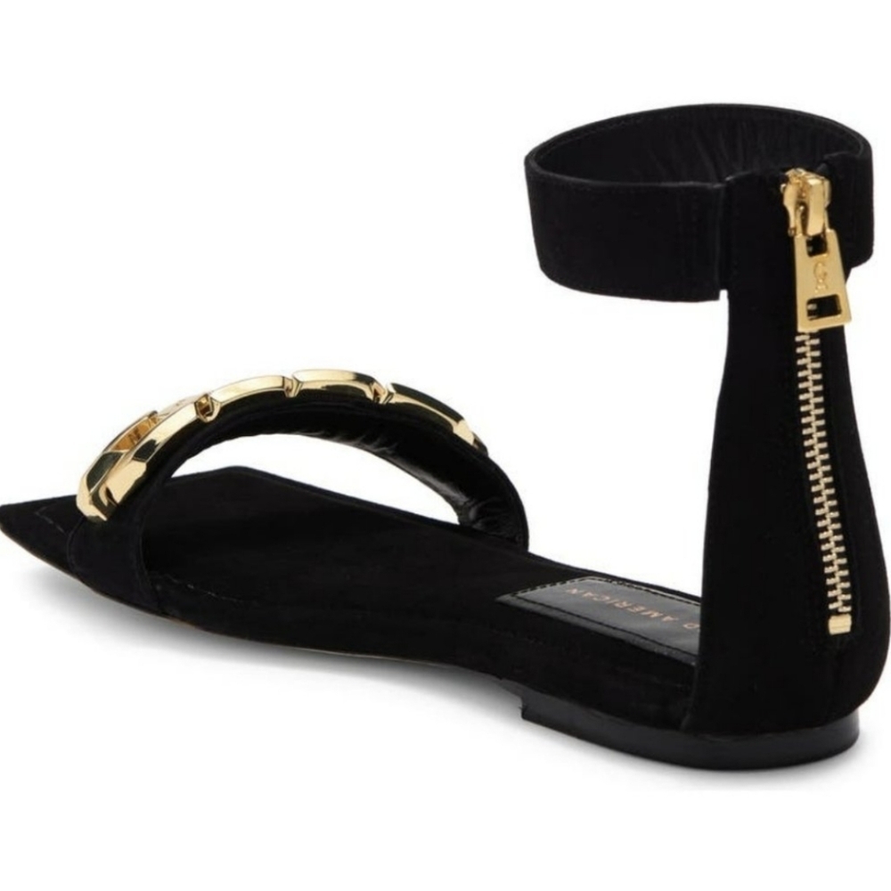 Good American Chain Ankle Strap Sandal Women's 7 - Picture 3 of 13